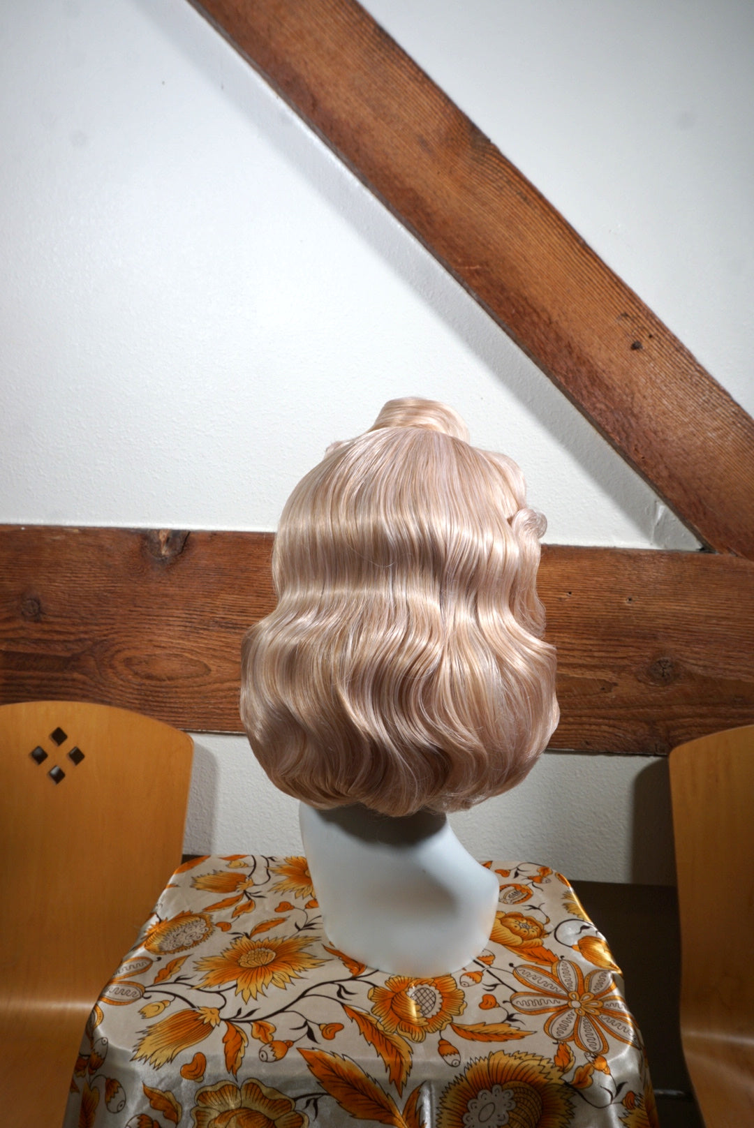 Pearl Blonde 1940's Hairstyle Lace Front Wig