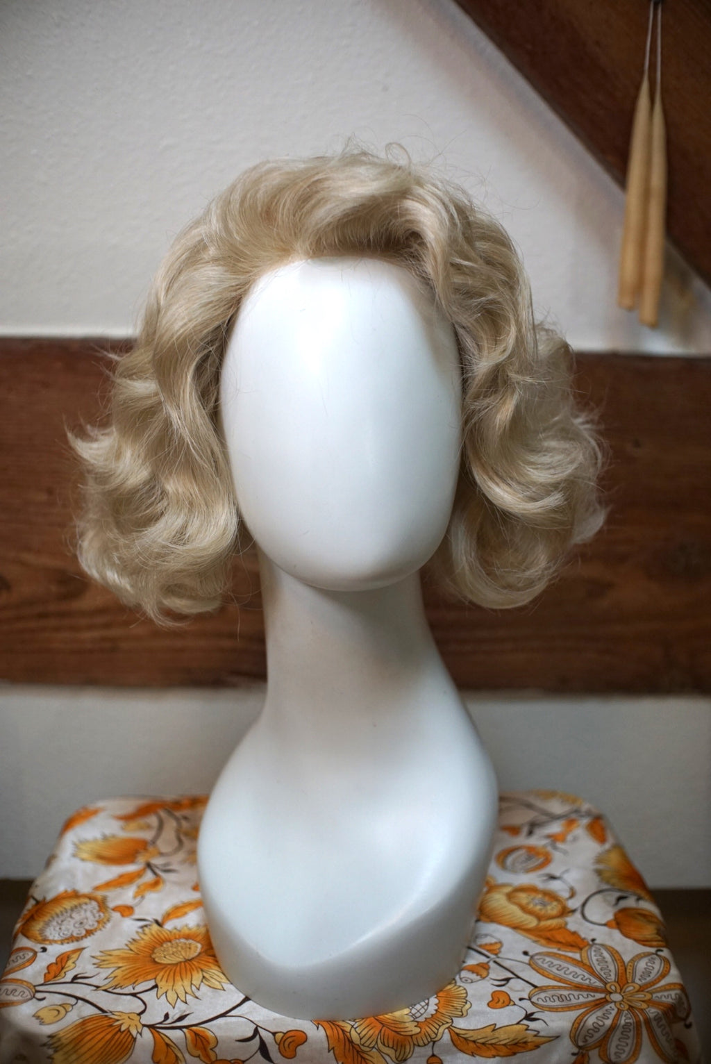 Wavy Ash Blonde Bob