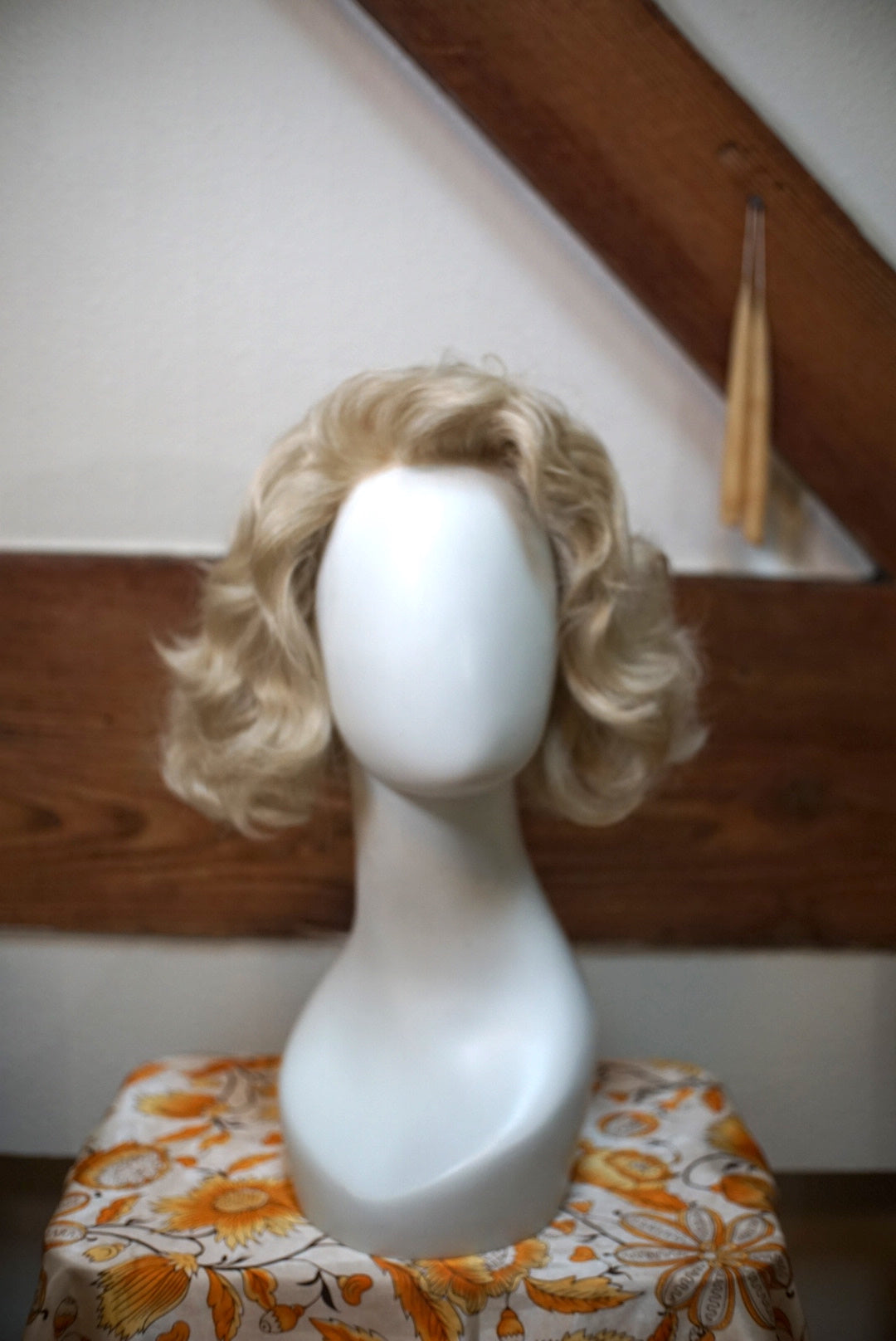 Wavy Ash Blonde Bob