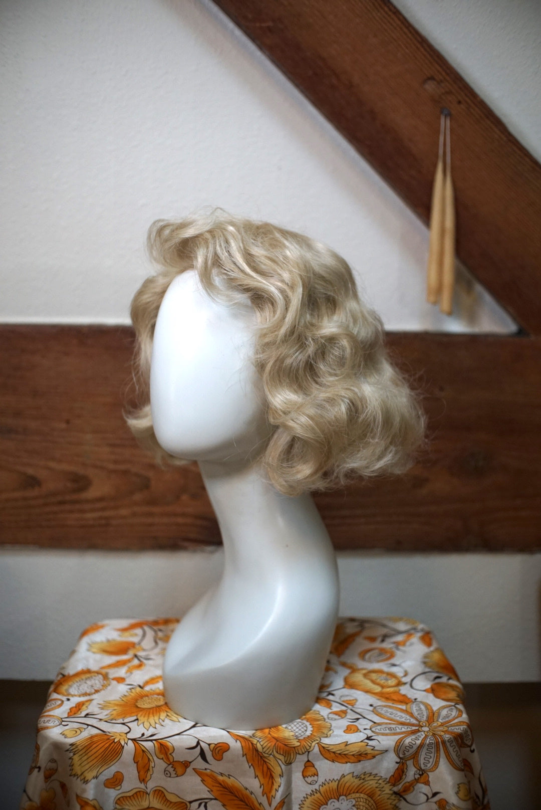 Wavy Ash Blonde Bob