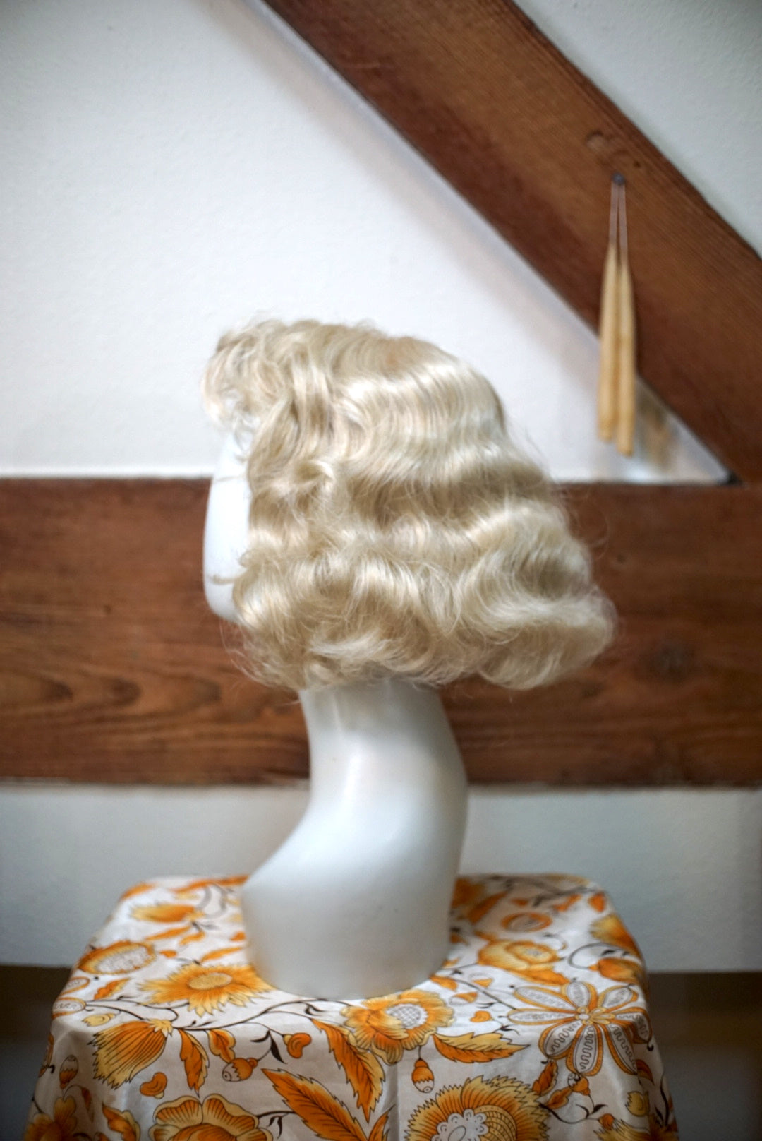 Wavy Ash Blonde Bob