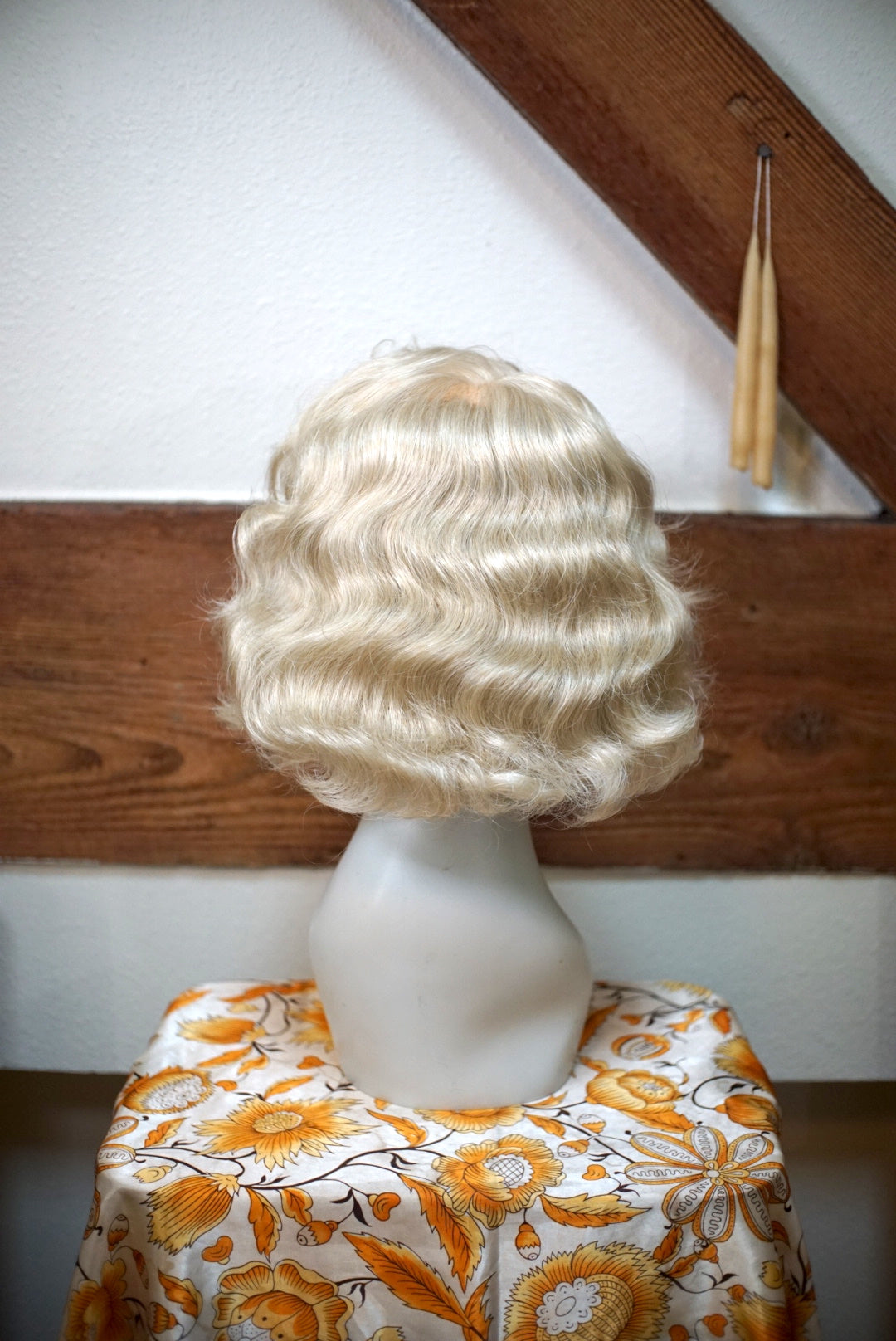 Wavy Ash Blonde Bob