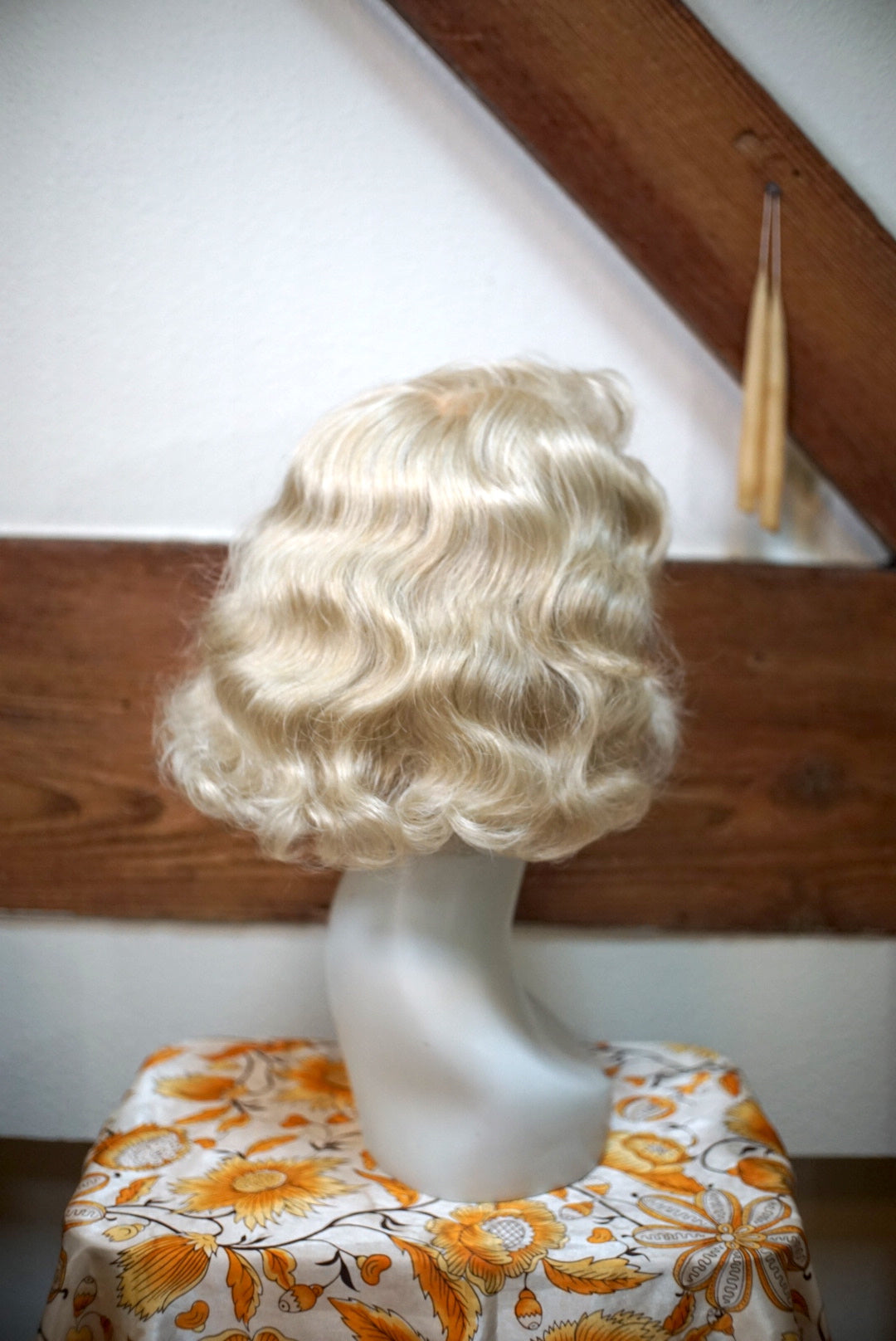 Wavy Ash Blonde Bob