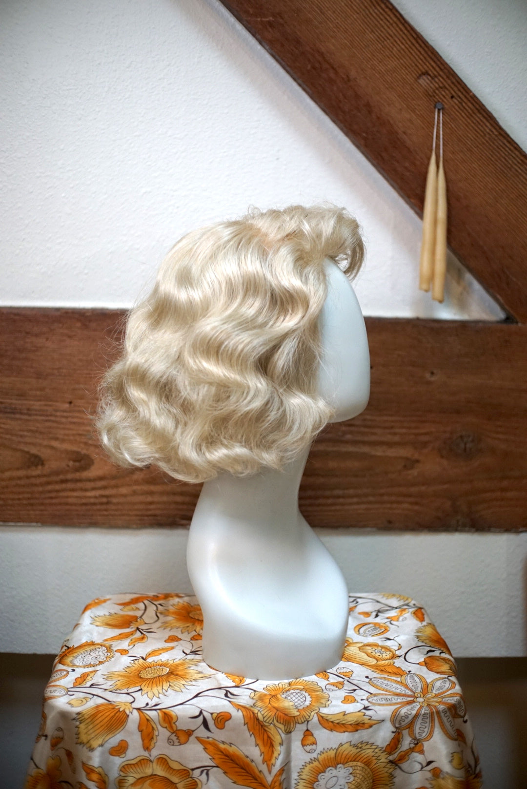 Wavy Ash Blonde Bob