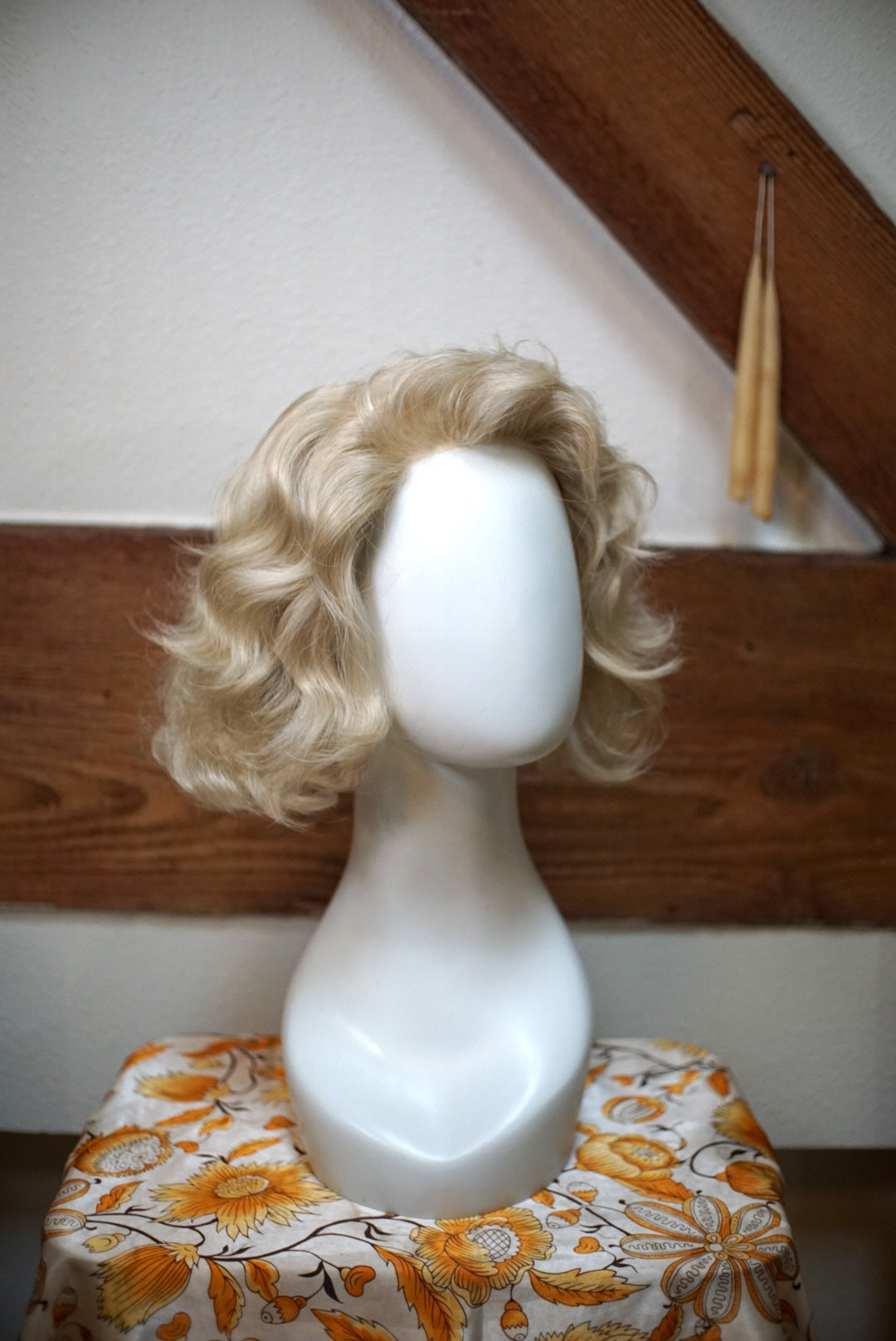 Wavy Ash Blonde Bob