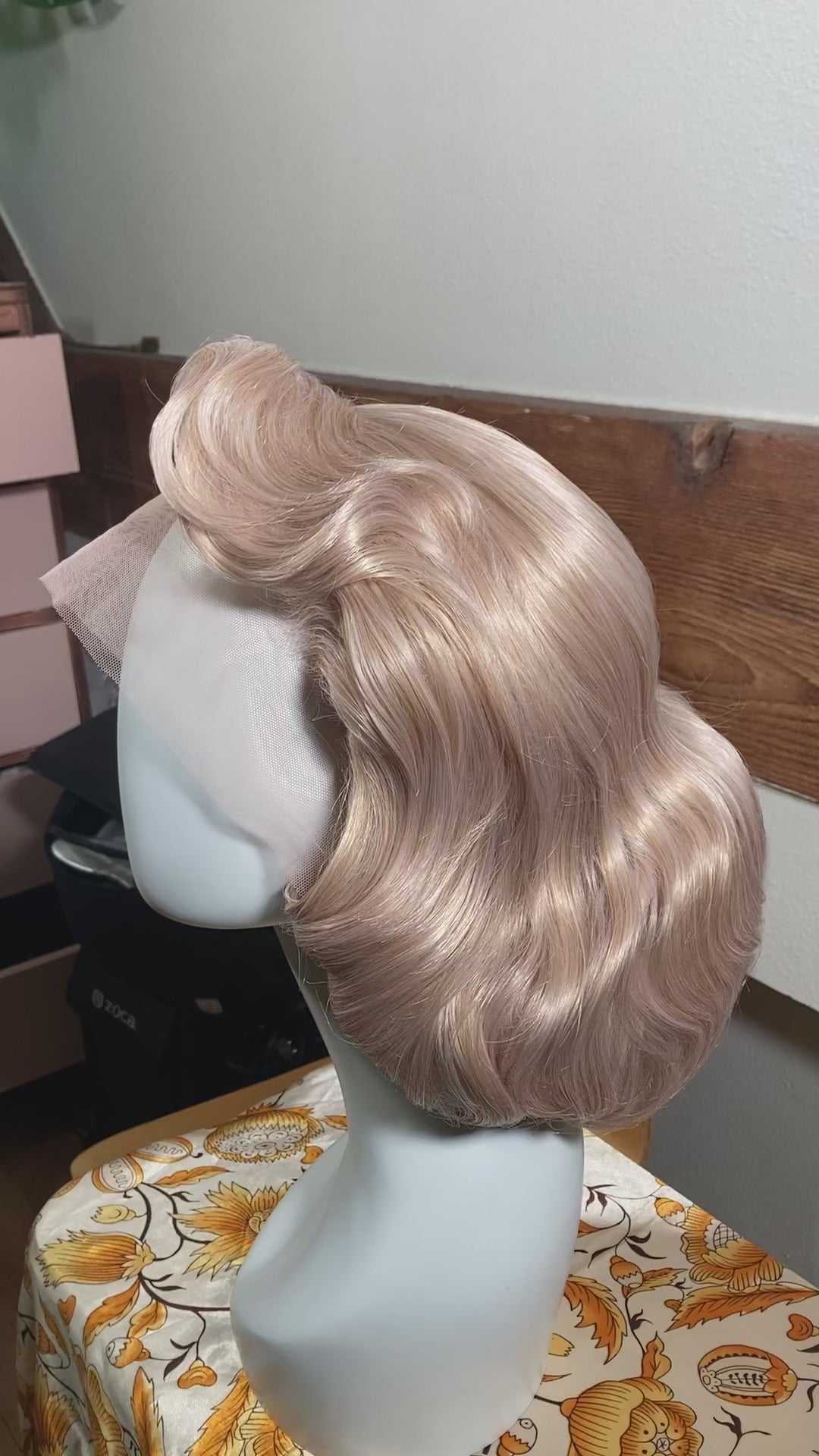 Pearl Blonde 1940's Hairstyle Lace Front Wig